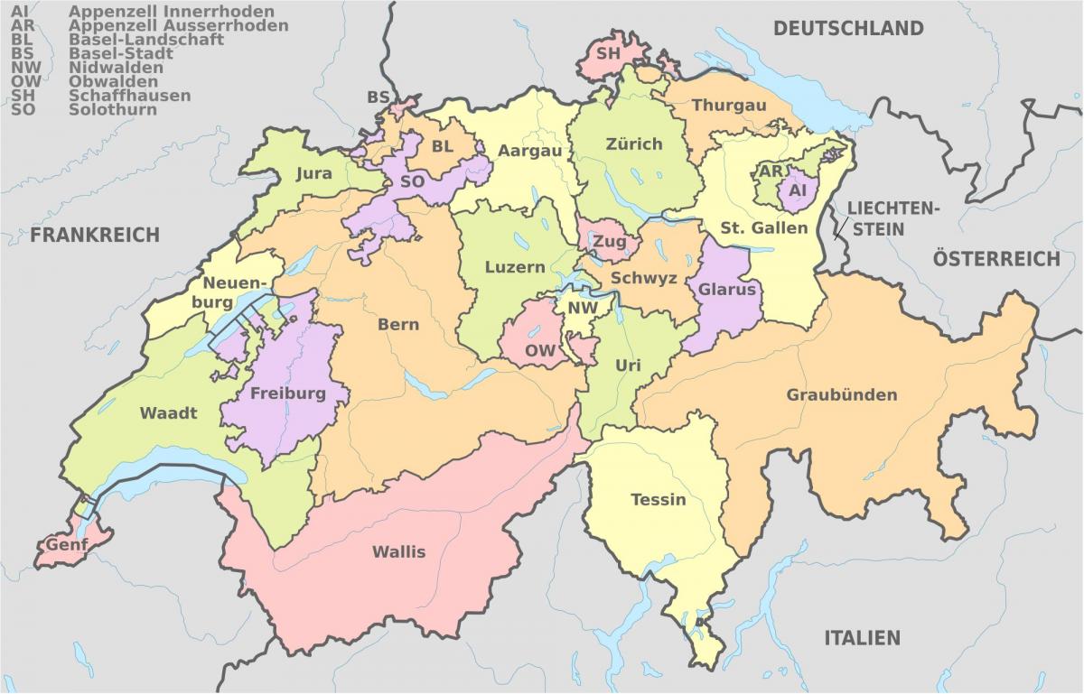basilea mapa de suiza