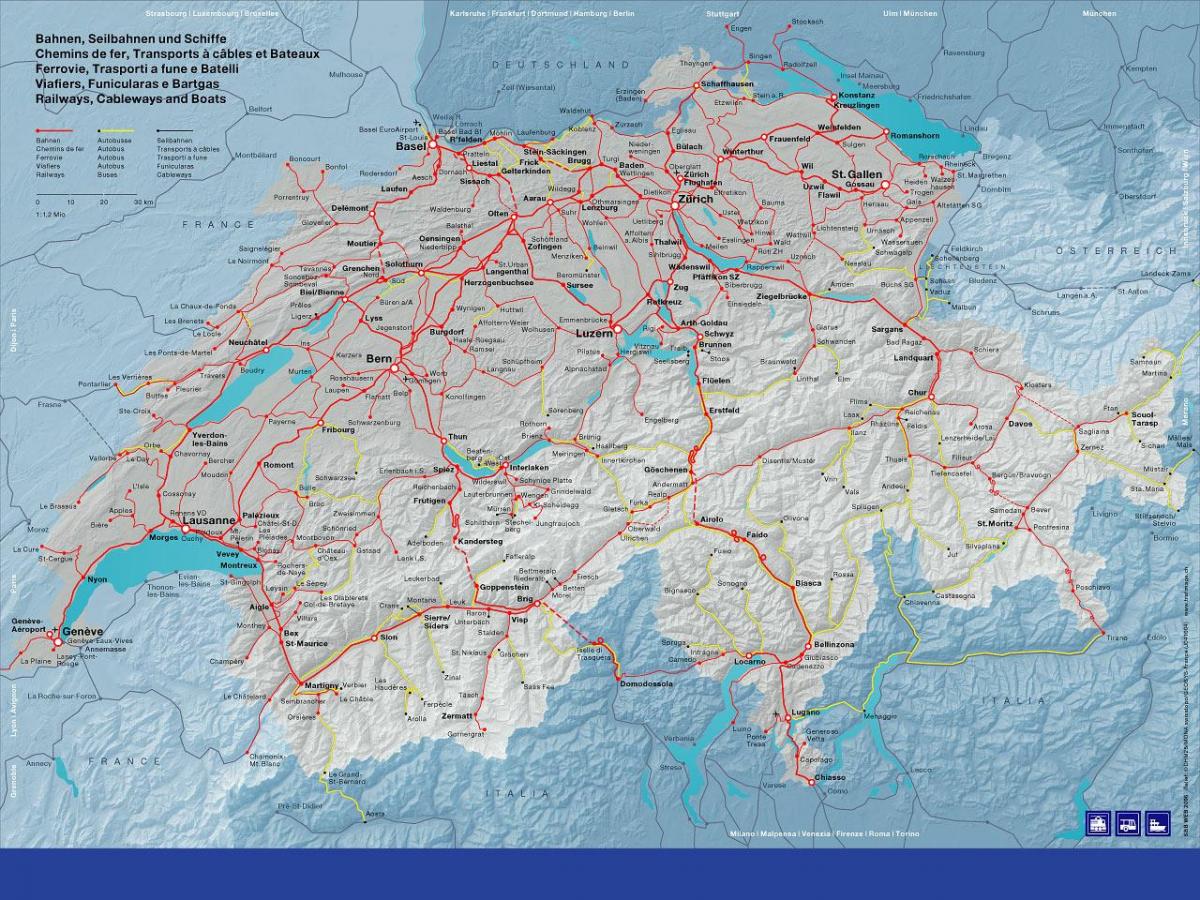 mapa de sbb mapa de suiza