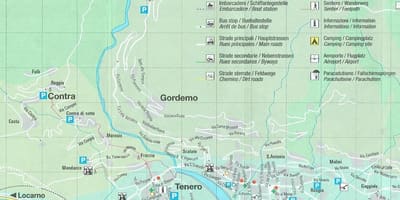 Mapa de camping suiza