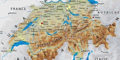 Suiza geografía mapa