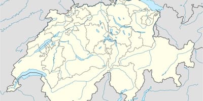 Mapa de mapa de suiza