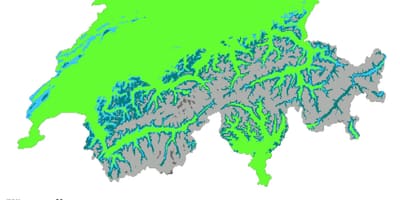 Mapa de suiza climático