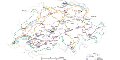 Suiza atracciones mapa