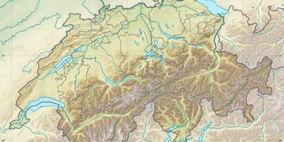 Mapa de suiza alivio